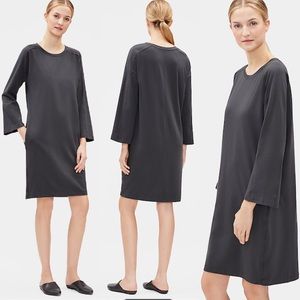 NWT EILEEN FISHER JERSEY BRACELET-SLEEVE DRESS